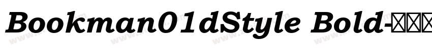 Bookman01dStyle Bold字体转换